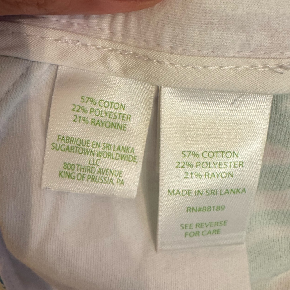Lilly Pulitzer Leafy Print Shorts with Gold Button Size 14 - Picture 6 of 6